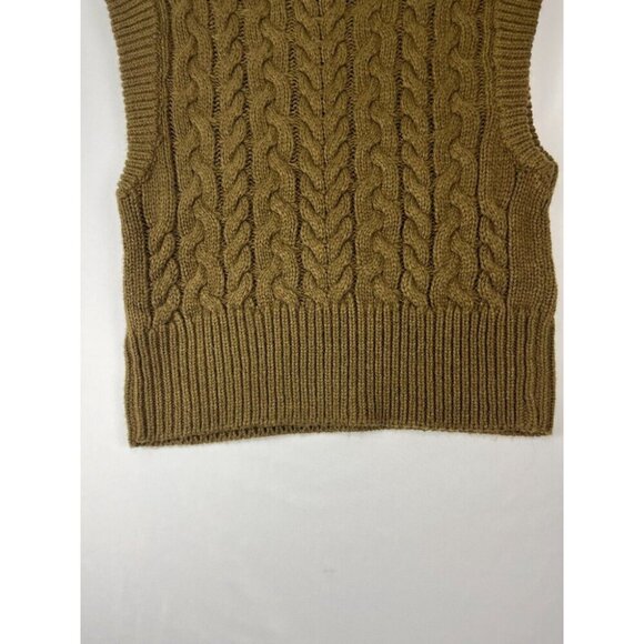 Cloth by Design Sweater Vest Womens Size S Cable-Knit Dark Academia - Picture 9 of 12